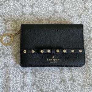 Kate Spade jeweled black wallet
